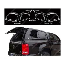 Mean Mother Fibreglass Canopy for Ford Ranger 2011-On 100kg Roof Rating