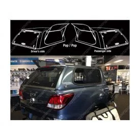 Mean Mother Fibreglass Canopy for Mazda BT50 2011- On Heavily Reinforced Roof