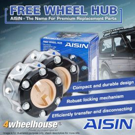 2 x Genuine Aisin Free Wheel Hubs for Mitsubishi Challenger PA PB PC 2.5 3.0 3.2