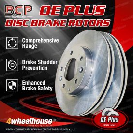 Front Pair BCP Disc Brake Rotors for Dodge Ram 1500 4WD Except Mega Cab 02 - On