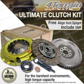 4Terrain Ultimate Clutch Kit Include SMF for Nissan Navara D40 05/2010-2019
