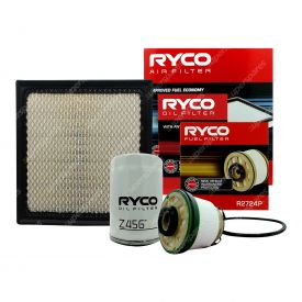 Ryco 4WD Air Oil Fuel Filter Service Kit - RSK53