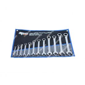 SP Tools 12 Pieces of Gear Drive ROE Spanner Set - 0 Degree Offset SAE Wrench