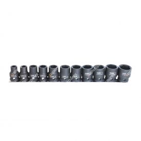 SP Tools 11 Pieces of 1/2 inch Drive Impact Socket Rail Set - 6 Point SAE