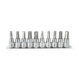 SP Tools 10 Pieces of 3/8 inch Drive Inhex Socket Rail Set - Metric/SAE