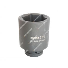 SP Tools 1 inch Drive Deep Impact Socket 11/16 inch - 6 Point SAE Cr-Mo