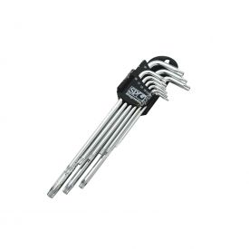 SP Tools 9 Pieces of Magnetic Key Set - Torx Chrome Double Ended Long Series