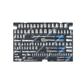 SP Tools 103 Pcs Foam Tray Sockets & Accessories Included - Metric/SAE