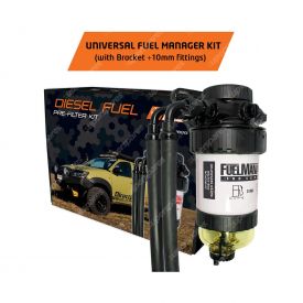 Direction Plus 10mm Universal Fuel Manager Pre-Filter Kit with Bracket