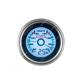 REDARC 52mm Dual Oil and Water Temperature Gauge - Measure from 60 to 150 Degree
