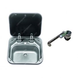 Dometic Smev Stainless Steel Sink 8000 SERIES 420 x 440 x 145 mm Caravan