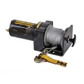Mean Mother Peak ATV 2000lb Electric Winch 4mm x 15.2m Galvanised Cable