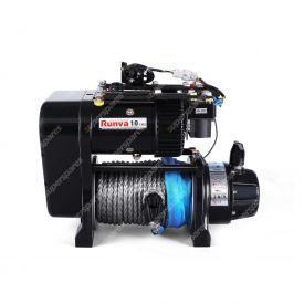 Runva Premium Twin Motor 24V Winch with Synthetic Rope EWS1000024VD
