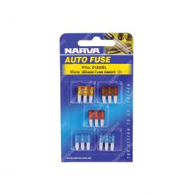 Narva Micro 3 Blade Fuse Assortment - 51200BL Blister Pack