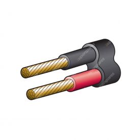 Narva 6mm Twin Core Sheathed Cable 100M Red/Black Black Sheath - 5826-100TW