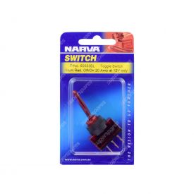 Narva Illuminated On Off Red Toggle Switch - 60053BL