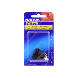 Narva Off/On Rocker Switch With Waterproof Neoprene Boot And Blue Led - 62037BL