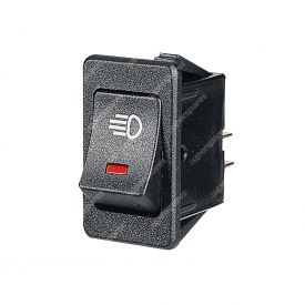 Narva Rocker Switch With Red Led And Driving Lamp Symbol - 63026BL