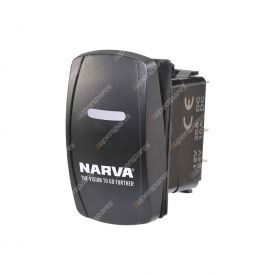 Narva 12 / 24V Off/On LED Illuminated Sealed Rocker Switch Blue - 63254BL