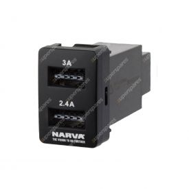 Narva OE Style USB Switch 32.5mm x 22mm - 63301BL