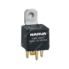 Narva 12V 30A/20A Change-Over 5 Pin Relay – Reverse Pin - 68057BL