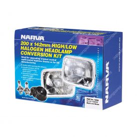 Narva H4 200 x 142mm 12V 60/55W Globes High/Low Beam Halogen Headlamp - 72088