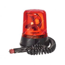 Narva 12/24V Red Optimax Rotating Beacon with Magnetic Base - 85658R