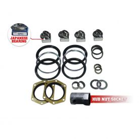Swivel Hub Seal + JP King Pin Bearing + Socket Kit for Nissan Patrol GQ Y60