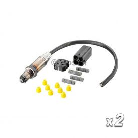 2 x Bosch Oxygen Lambda Sensor Catalytic Converter Manifold 0258986507