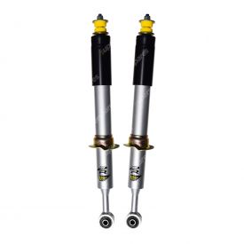 2 x Front RAW 4X4 46mm Bore Predator Silver Shock Absorbers PR352S for 50mm Lift