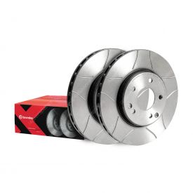 2 x Front Brembo Max Slotted Perfect Response Disc Brake Rotors 09.9468.76