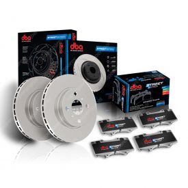 DBA Front Street En-Shield Disc Brake Rotors & Brake Pads DBA2084E & DB15058SS
