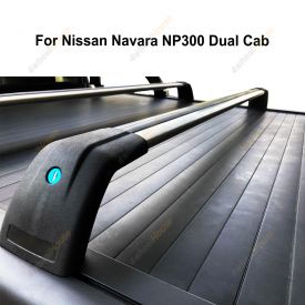 2 pcs Cross Bars for Retractable Tonneau Covers Suits Nissan Navara NP300