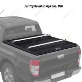 Retractable Tonneau Roller Shutters + Cross Bars for Toyota Hilux Vigo