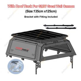 Ute Tub Canopy & 135*125cm Roof Rack Flat Platform for Great Wall Cannon