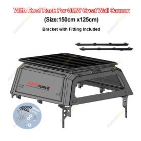 Ute Tub Canopy & 150*125cm Roof Rack Flat Platform for Great Wall Cannon