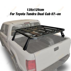 HD Flat Tub Platform Carrier Multifunction Rack for Toyota Tundra Dual Cab