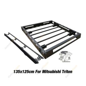 Conqueror Steel Roof Rack 135x125cm With Bracket for Mitsubishi Triton ML MN