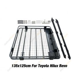 Fleetpro Steel Cage Roof Rack 135x125cm for Toyota Hilux Revo 15-18