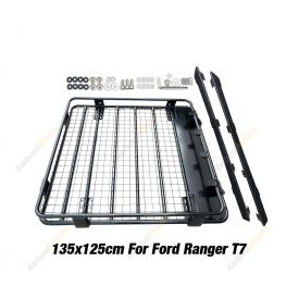 Fleetpro Steel Cage Roof Rack 135x125cm Bracket for Ford Ranger T7 PX
