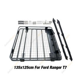 Fleetpro Steel Cage Roof Rack 135x125cm Bracket for Ford Ranger PX2 15-18