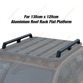 2 pcs 4X4FORCE Rails for 135x125cm Aluminium Roof Rack Flat Platform
