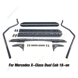 Side Steps Brush Rail Bars Rock Sliders for MERCEDES X-Class Dual Cab