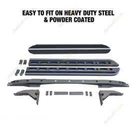 SUPA4X4 Heavy Duty Steel Side Steps for Toyota Land Cruiser 80 Series
