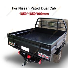 SUPA4X4 Heavy Duty Steel Tray 1850x1850x900mm for Nissan Patrol Dual Cab