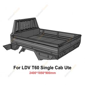 SUPA4X4 Heavy Duty Steel Tray 2400x1850x900mm for LDV T60 Single Cab Ute