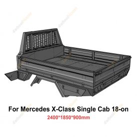 Heavy Duty Steel Tray 2400x1850x900mm for Mercedes Benz X-Class Single Cab