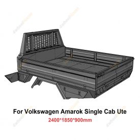HD Steel Tray 2400x1850x900mm for Volkswagen Amarok Single Cab Ute