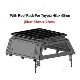 Ute Tub Canopy 135*125 Aluminium Roof Rack Flat Platform for Toyota Hilux