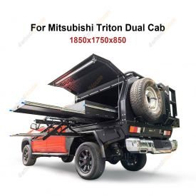Canopy Dual Wheel Carrier Drop Down Ladder for Mitsubishi Triton Dual Cab